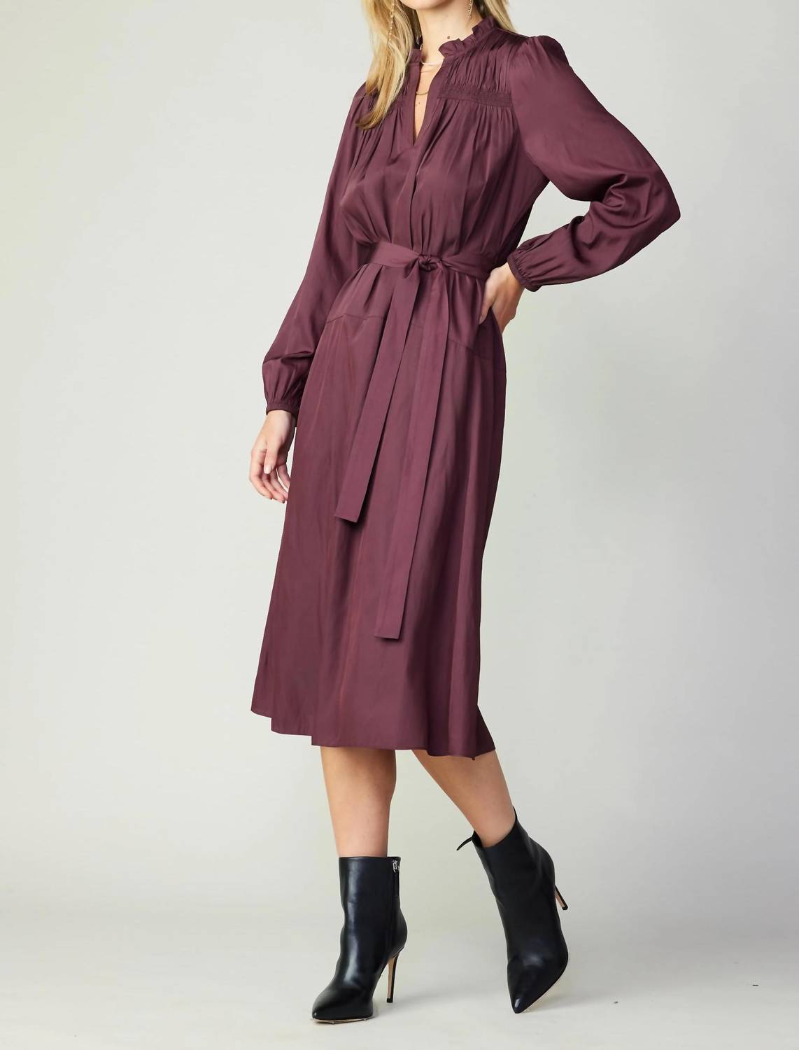 Current Air - Self Tie Midi Dress