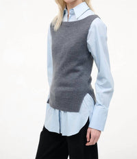 Staud - Damian Knit Button Down Top