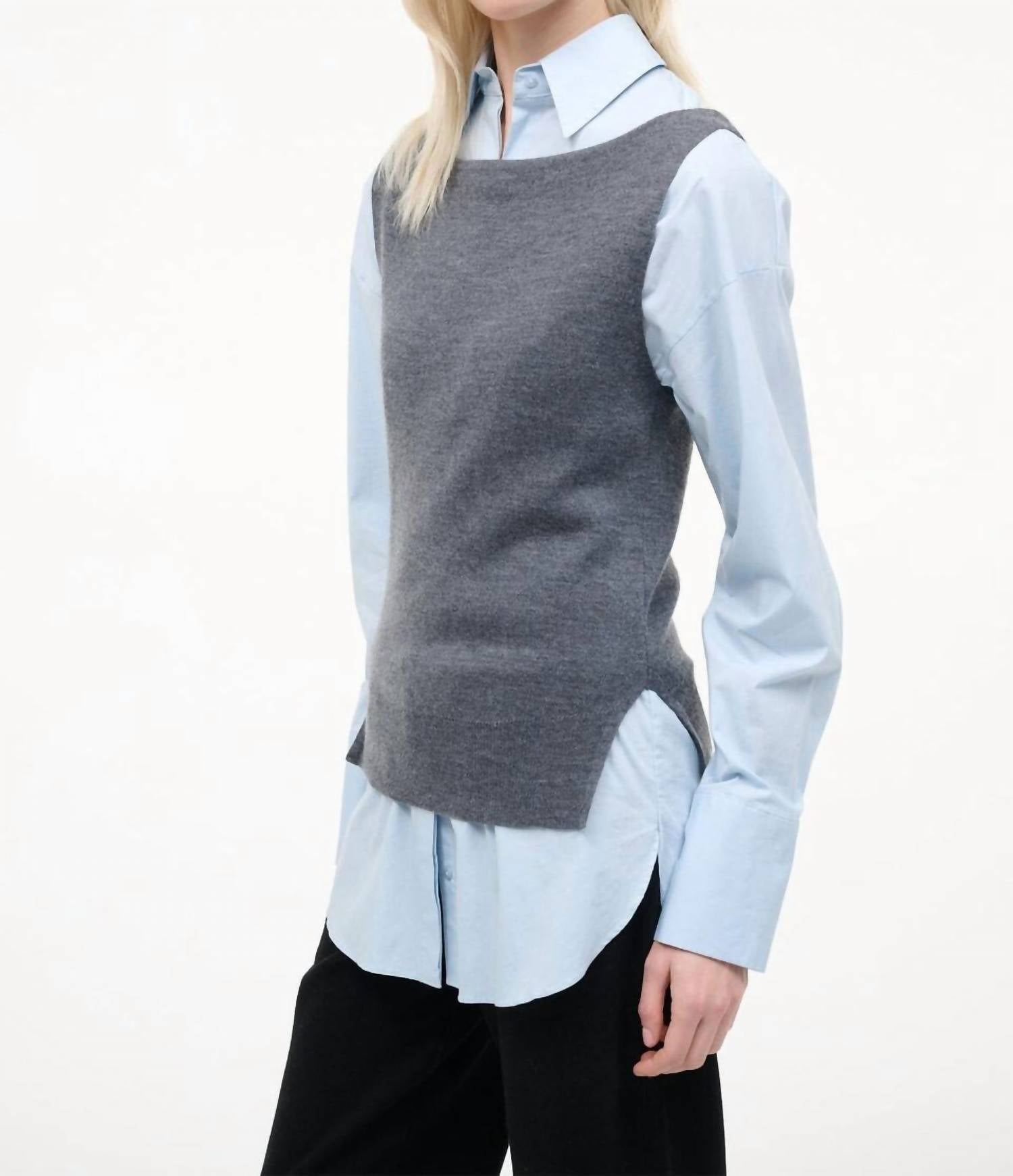 Staud - Damian Knit Button Down Top