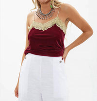 Aratta Without You Cami in dark fuchsia - women's shirt