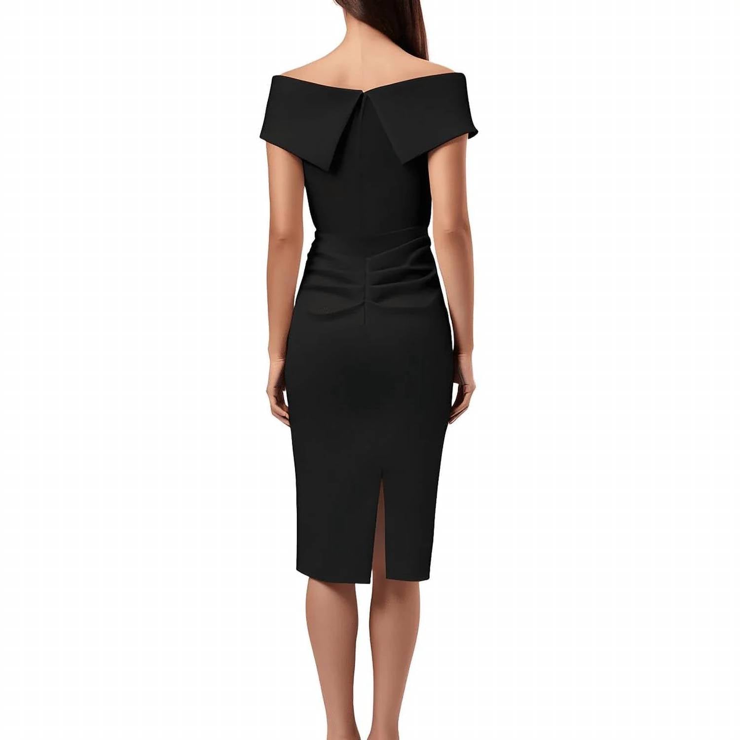 Xscape - Ruffled Satin Party Cocktail Dress