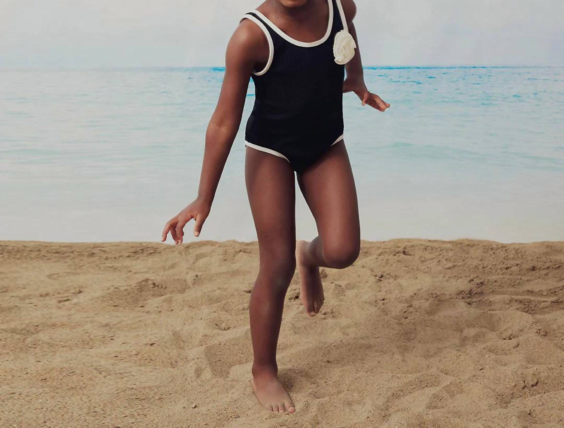 Miles Baby - Rosette Piped One Piece Swimsuit
