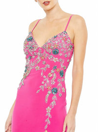 Mac Duggal - Floral Crystal Embellished Gown