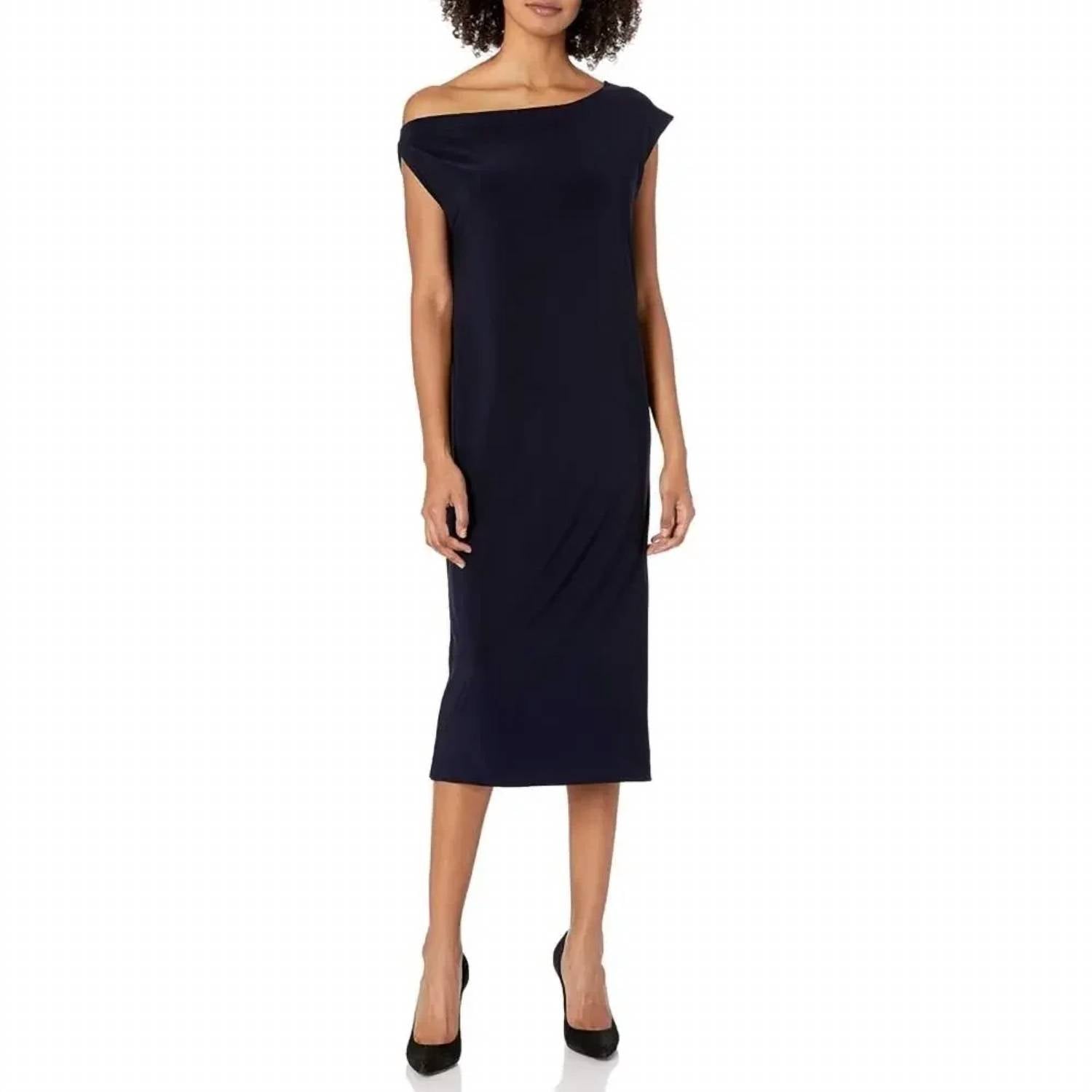 Norma Kamali - Drop Shoulder Midi Dress