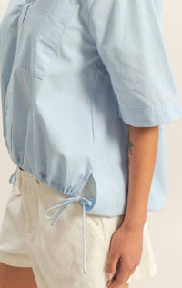 Hyfve - Bubble Hem Relaxed Fit Shirt