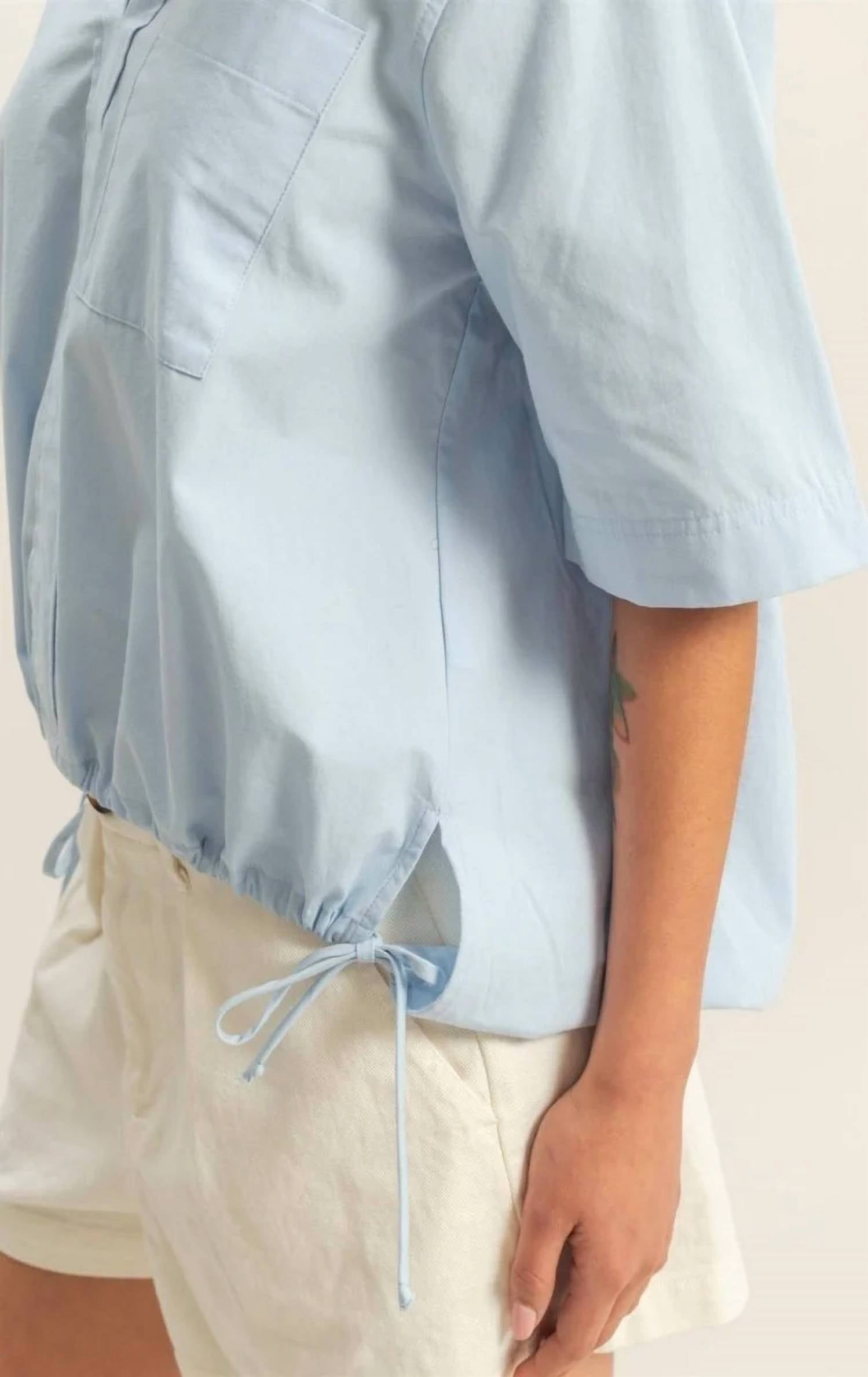 Hyfve - Bubble Hem Relaxed Fit Shirt