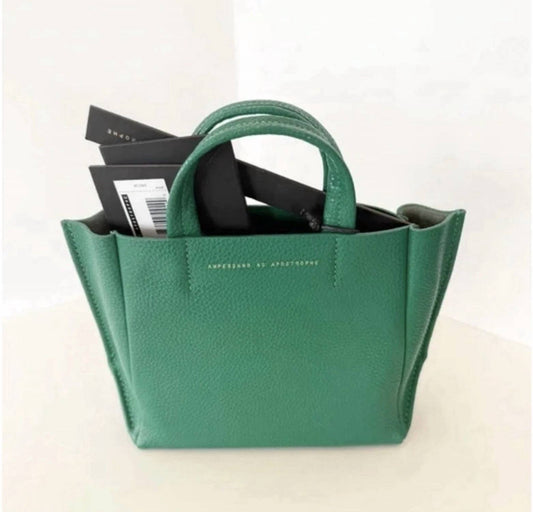 Ampersand As Apostrophe - Women's Leather Microtote