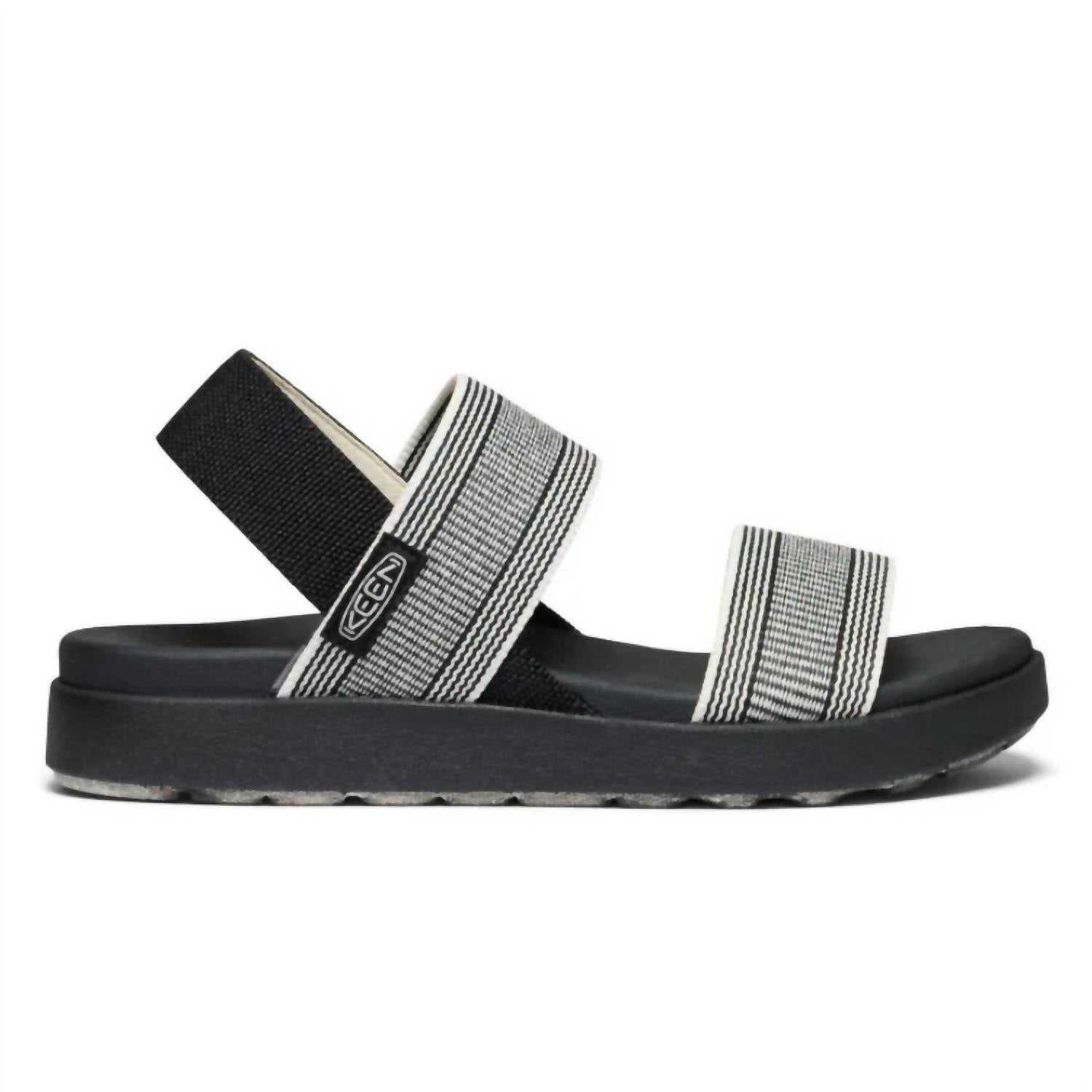 Keen Women's Elle Backstrap Sandal in black star white - women's sandal