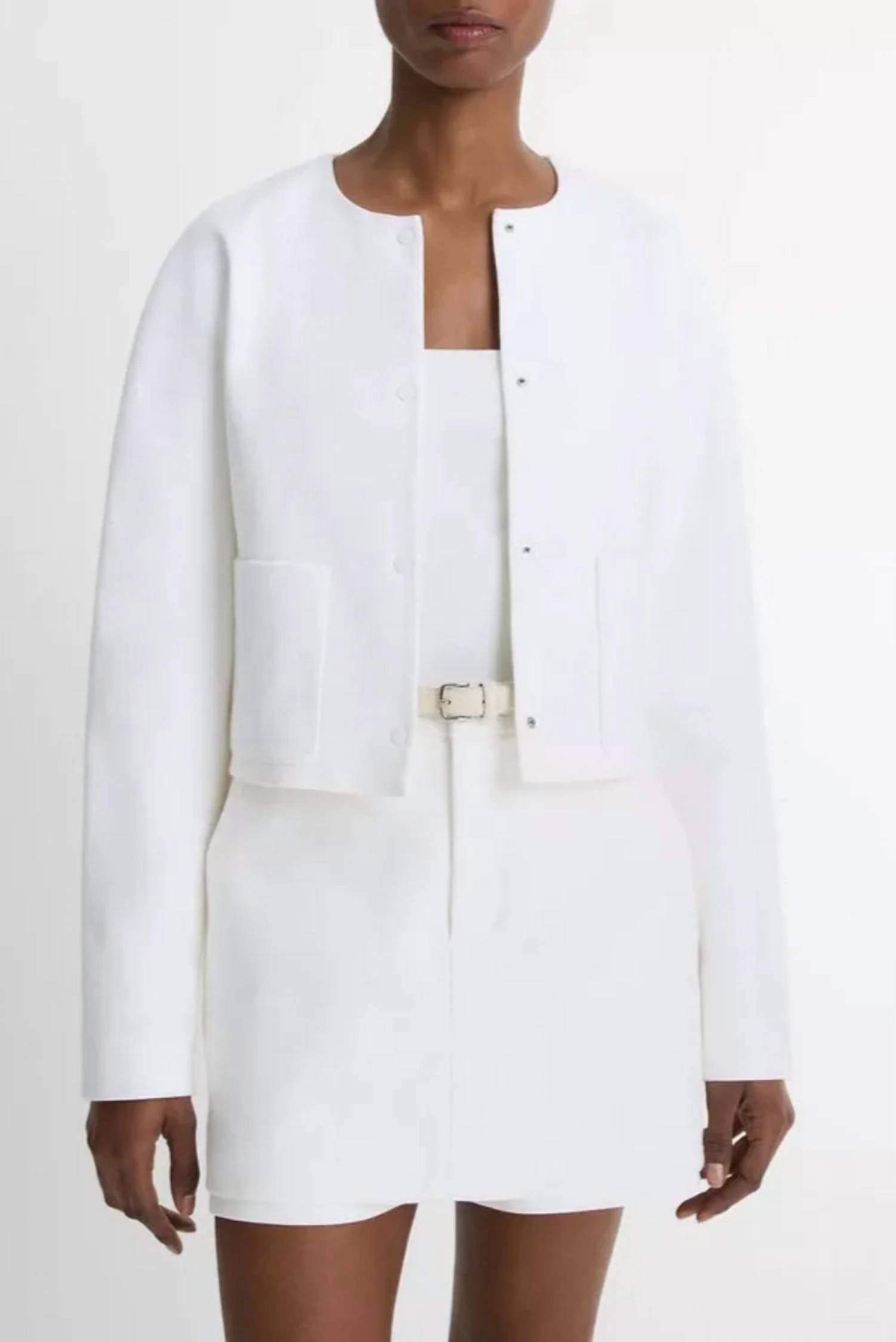 Vince - Collarless Italian Cotton Jacket