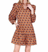 Joy Joy - Split Neck Corduroy Dress