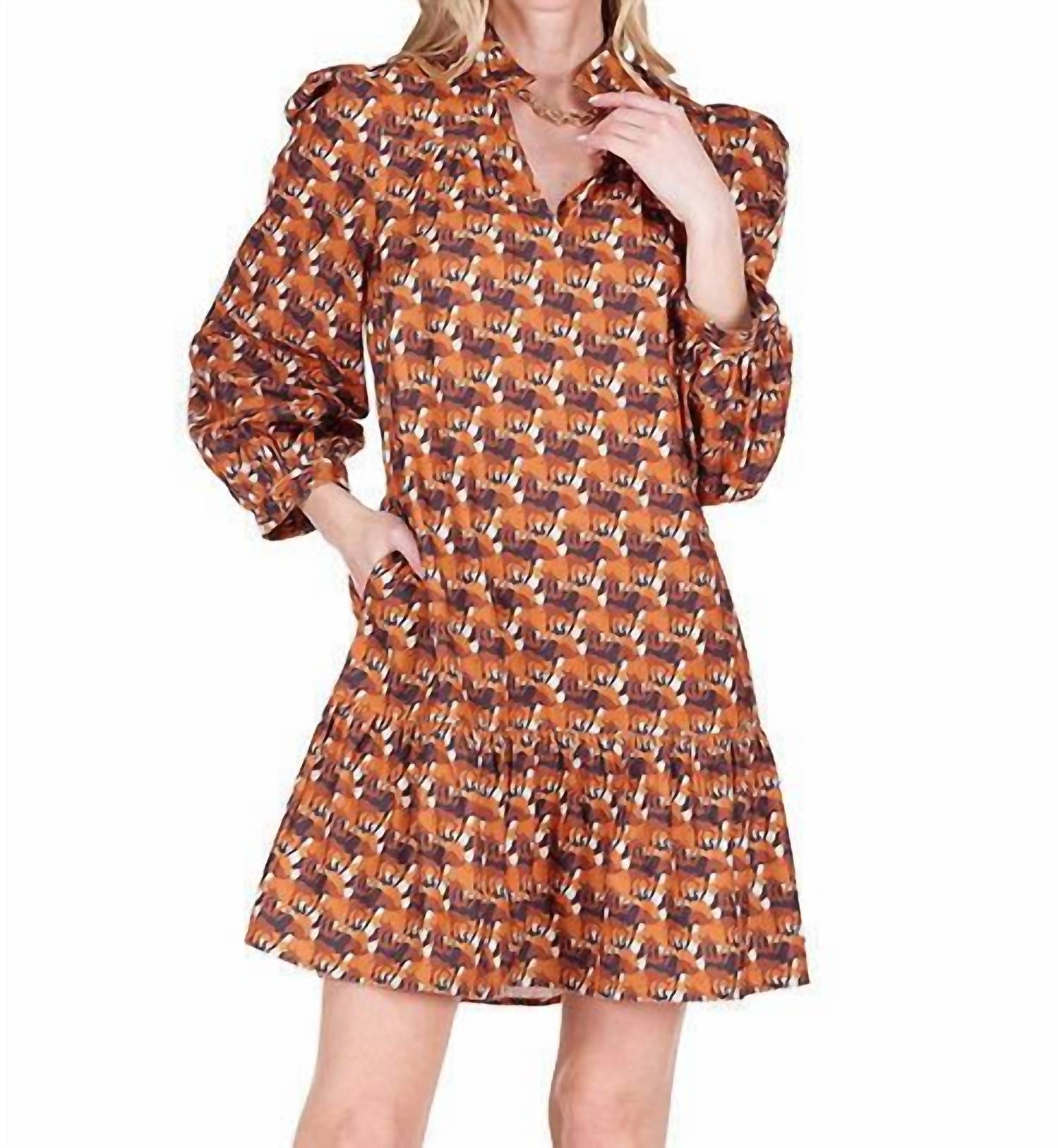 Joy Joy - Split Neck Corduroy Dress