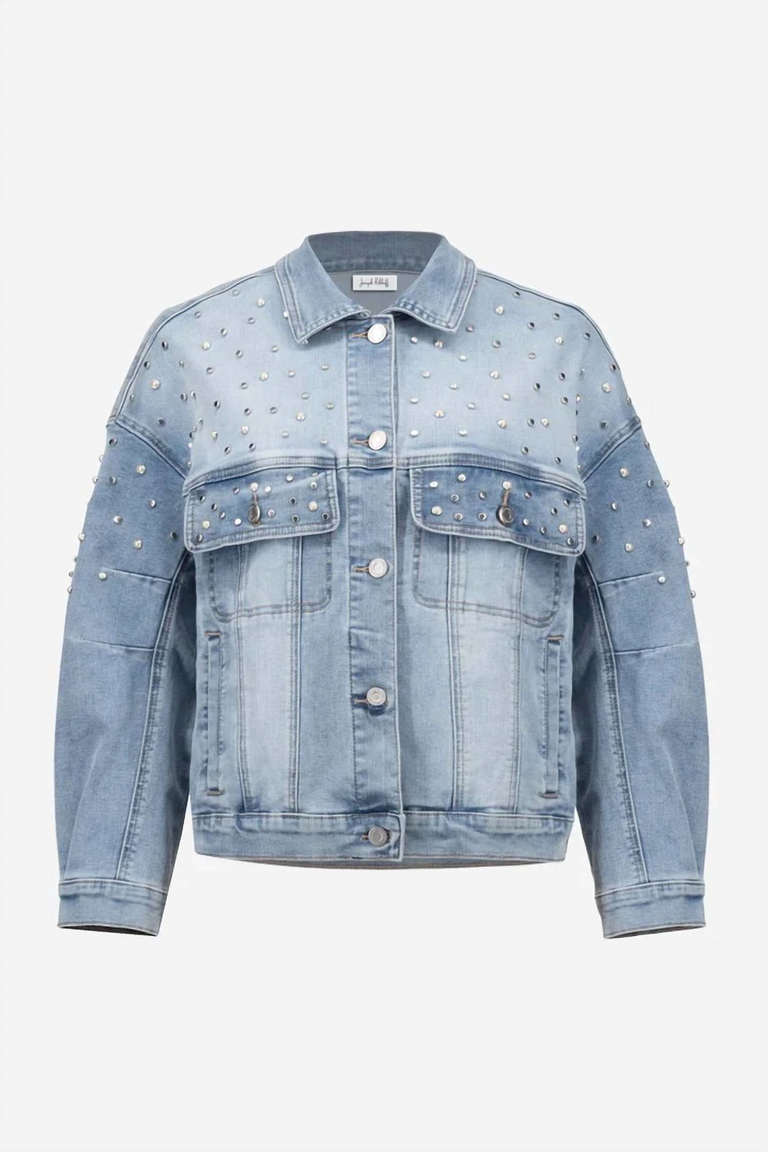 Joseph Ribkoff - Pearls And Studs Oversized Jacket