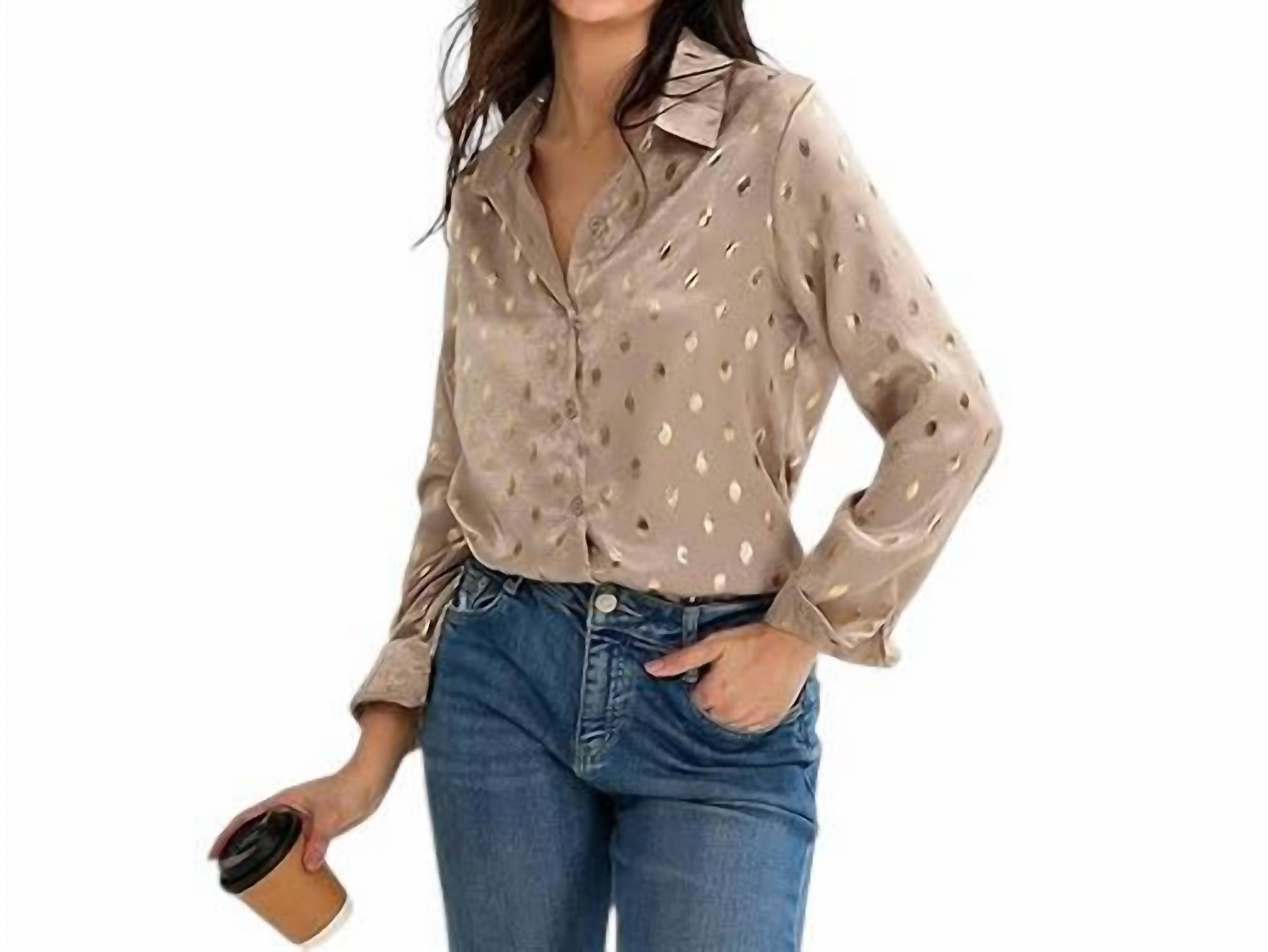 Mazik - Having a Ball Foiled Blouse