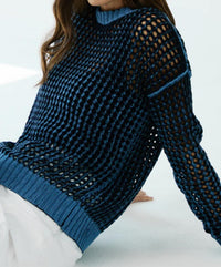 Autumn Cashmere - Inked Mesh Crew