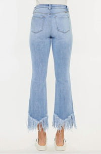 Kancan - High Rise Crop Bootcut Jeans