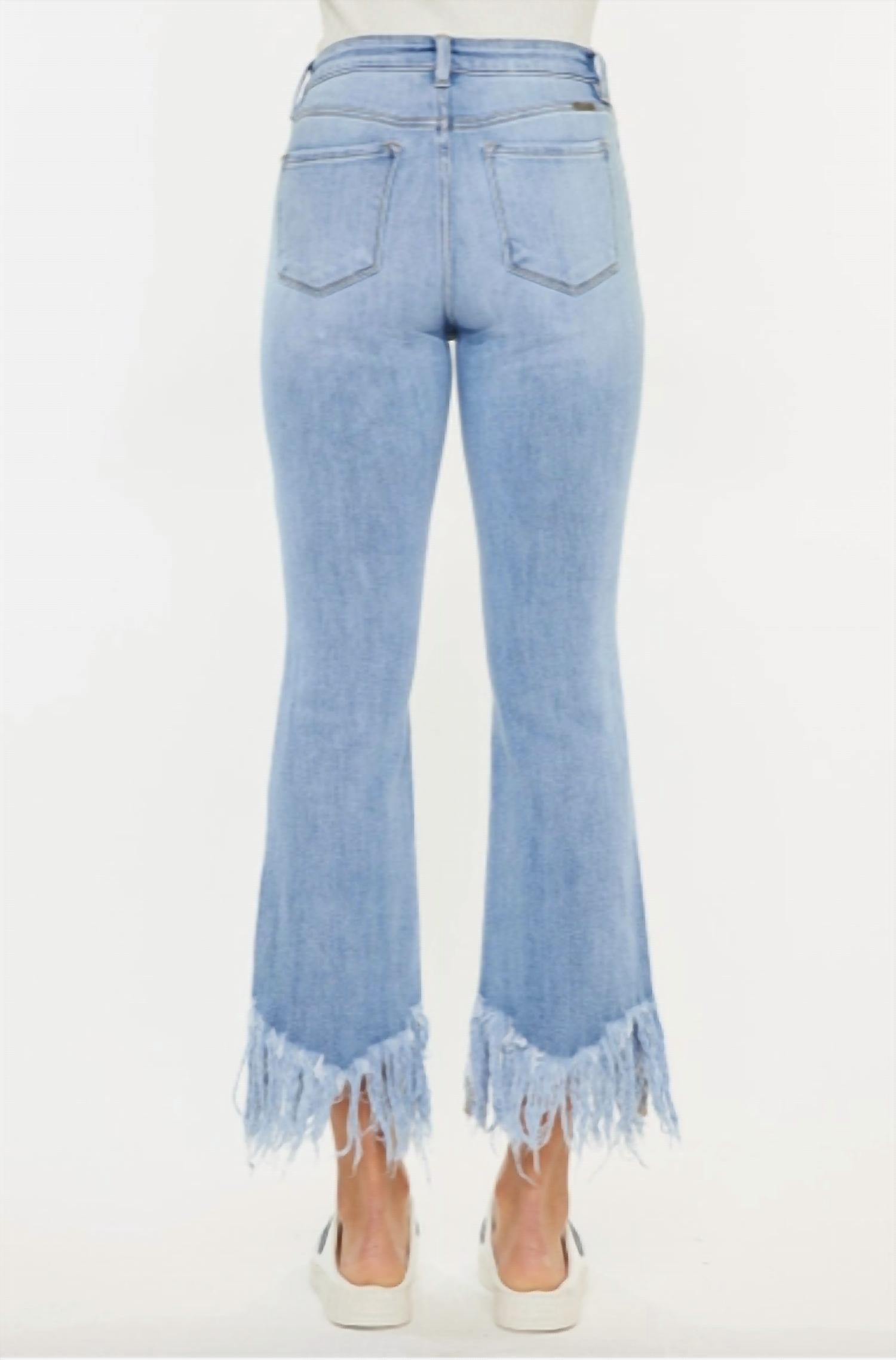 Kancan - High Rise Crop Bootcut Jeans