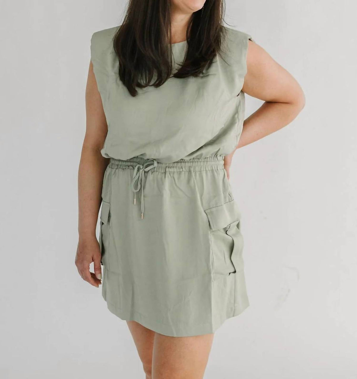 Skies Are Blue - Muscle Utility Mini Dress