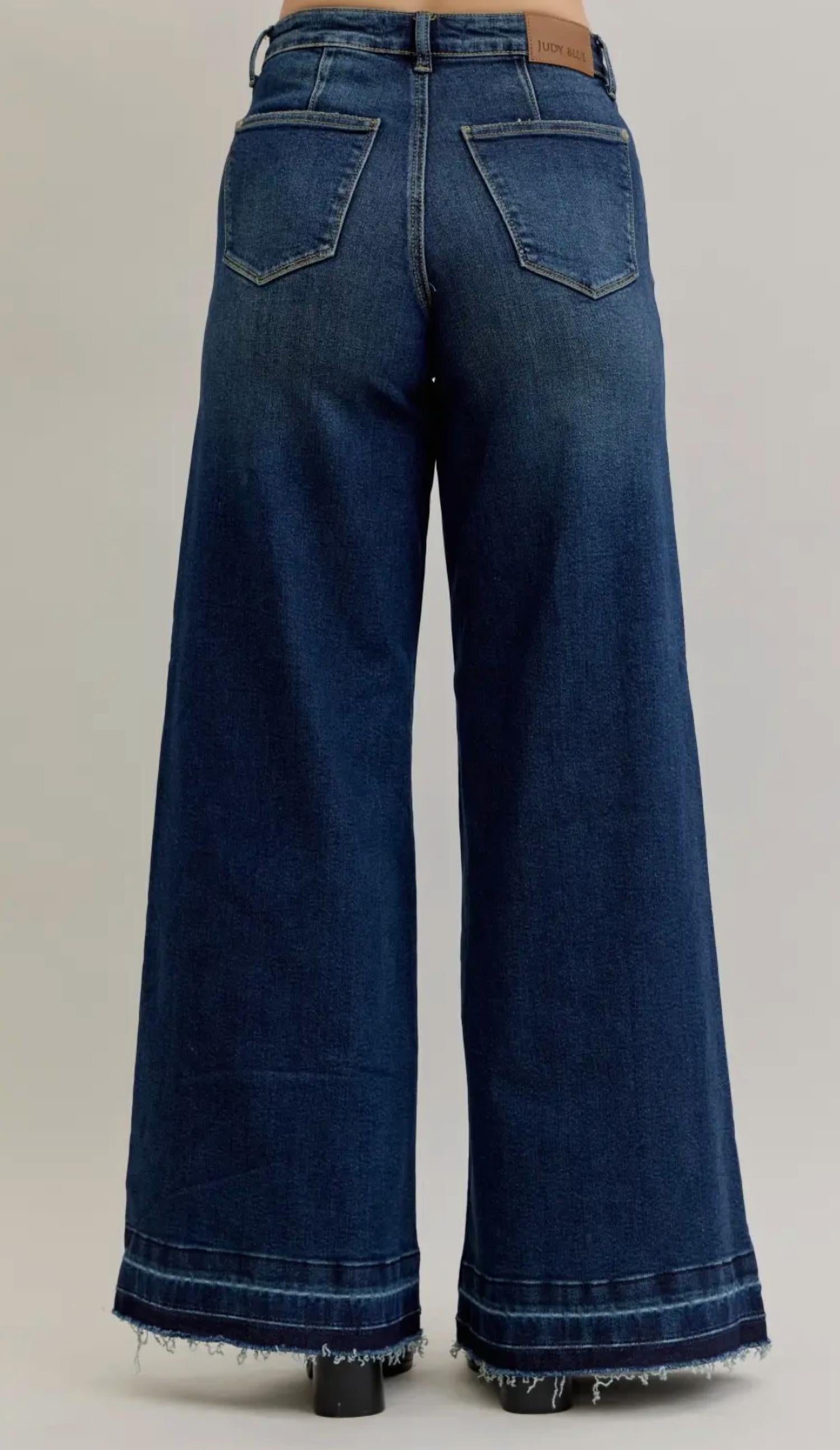 Judy Blue - Women's High Waisted Front Pocket Palazzo Pants