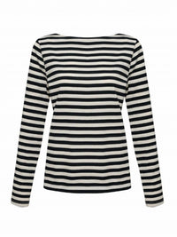 Sanctuary - Boatneck Long Sleeve Striped Tee