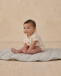 Quincy Mae - Girls Short Sleeve Woven Romper