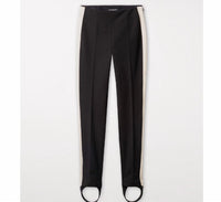 LUISA CERANO Stirrup Satin Pants in black - women's pants - view 5