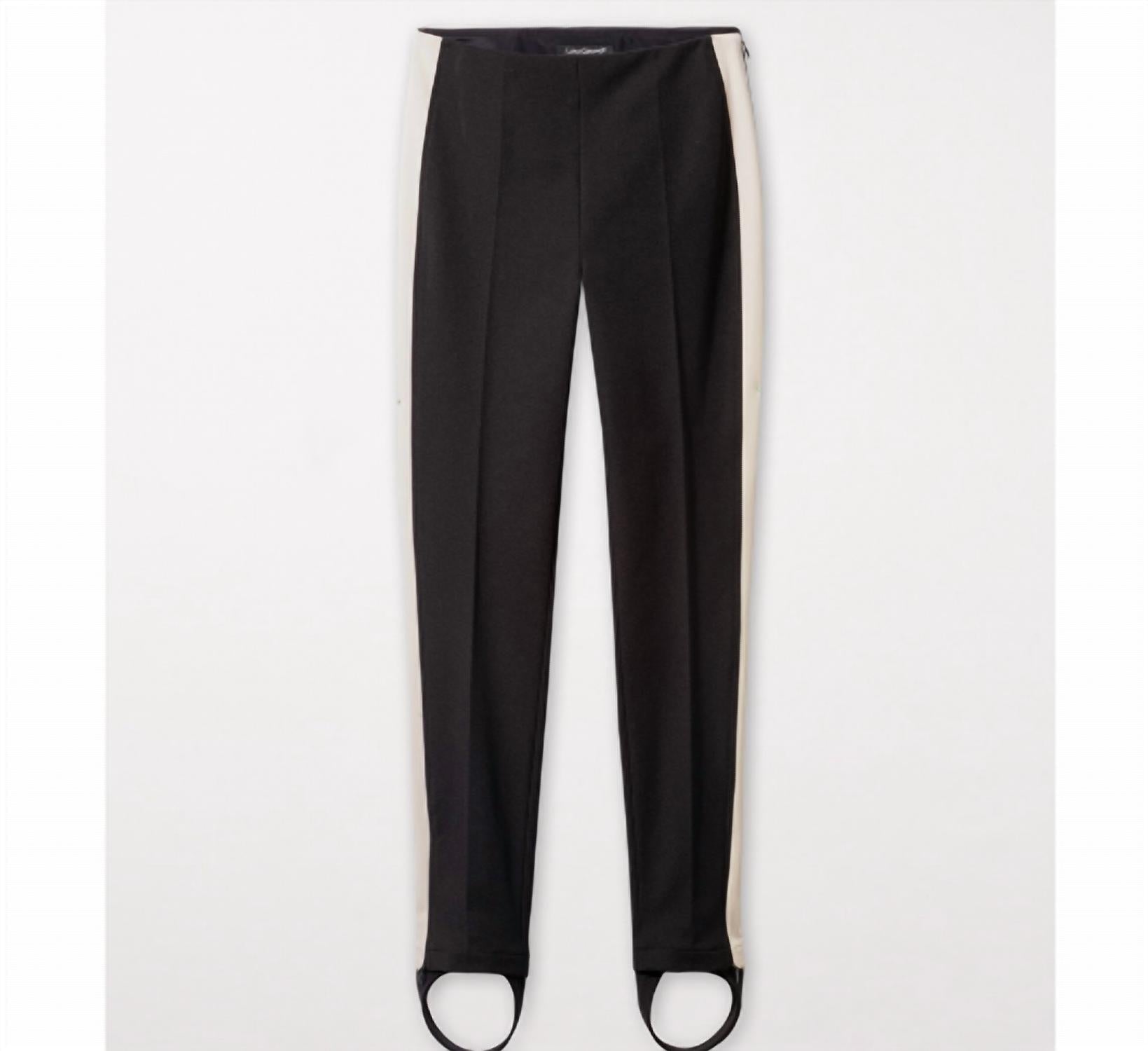 LUISA CERANO Stirrup Satin Pants in black - women's pants - view 5