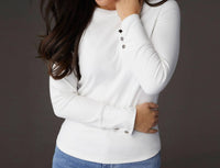 Coco + Carmen - Alexis Super Soft Top With Snap Cuff