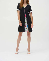 Joseph Ribkoff - Newspaper Print Mini Dress