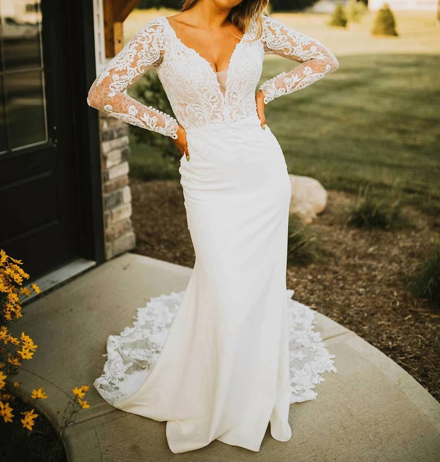 Stella York - Lace Long-sleeve Wedding Dress