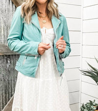 Mauritius - Louzia Straight Zip Moto Jacket
