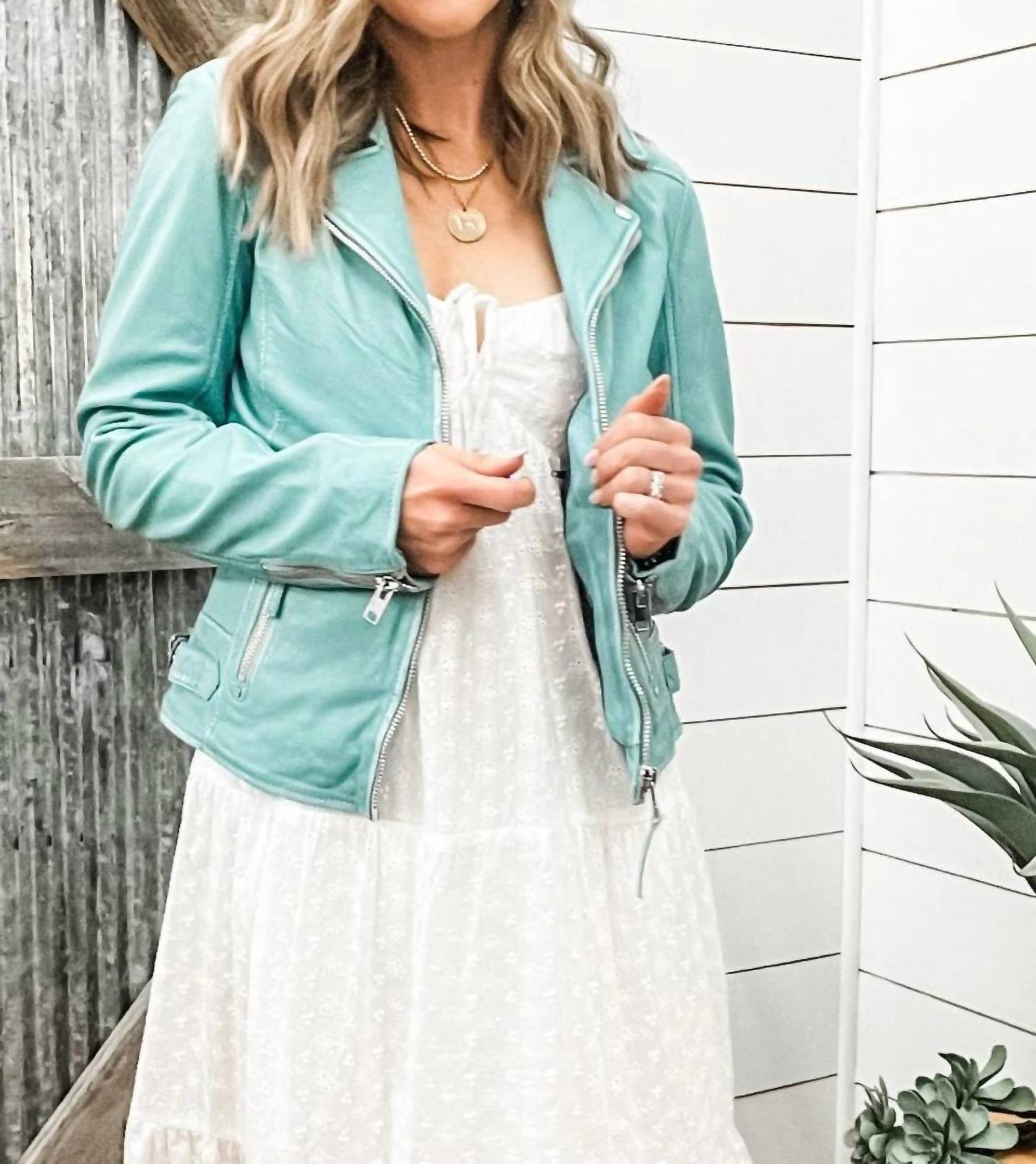 Mauritius - Louzia Straight Zip Moto Jacket