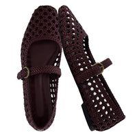 Cushionaire - Women’s Weston Hand Woven Dressy Ballet Flats