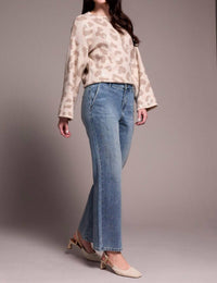 Tribal - Brooke High Rise Super Straight Rhinestone Jeans