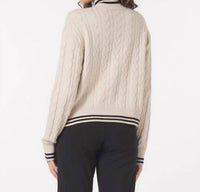 Glyder - Leisure Cable Knit Zip Up Pullover