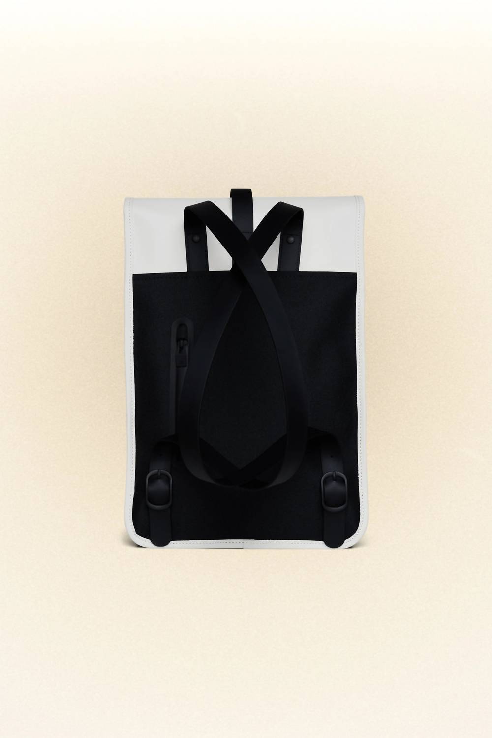 Rains Unisex Mini Backpack in ash - men's bag - detail view