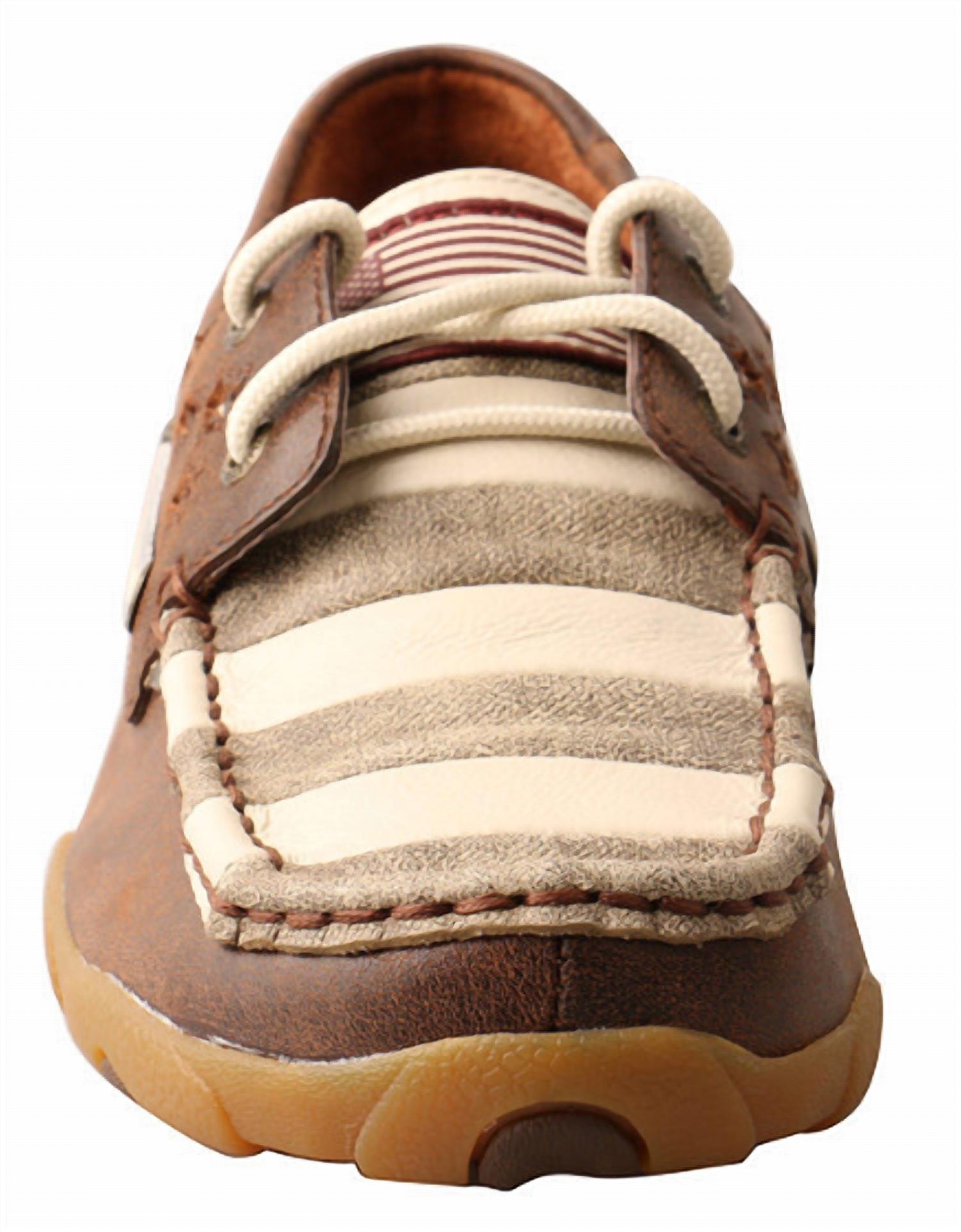 TWISTED X Women's Driving Moccasin in patriotic - women's shoe - view 4