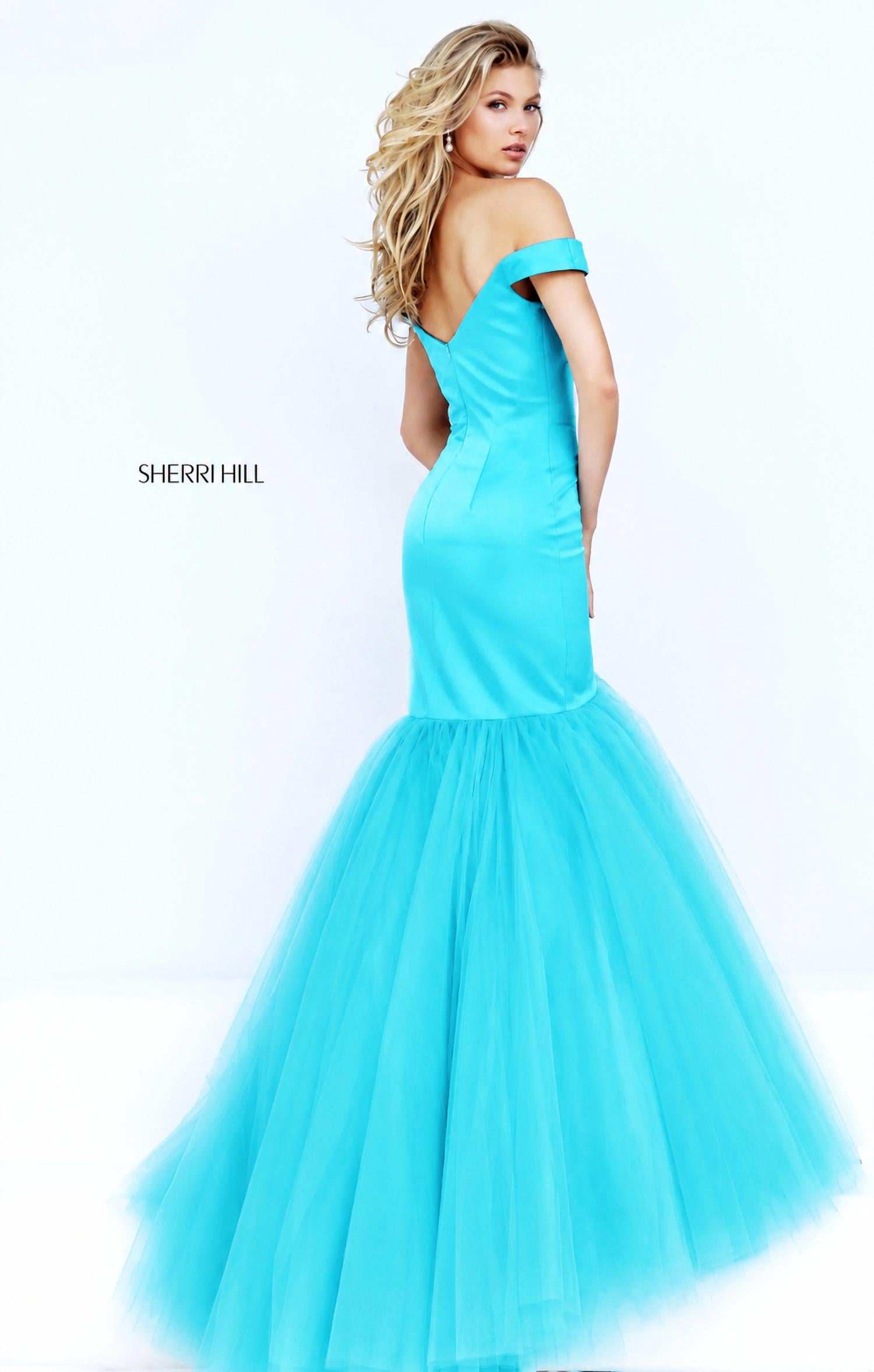Sherri Hill - Off Shoulder Mermaid Gown