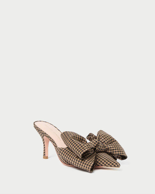 Loeffler Randall - Women's Margot Gingham Bow Mule Pumps