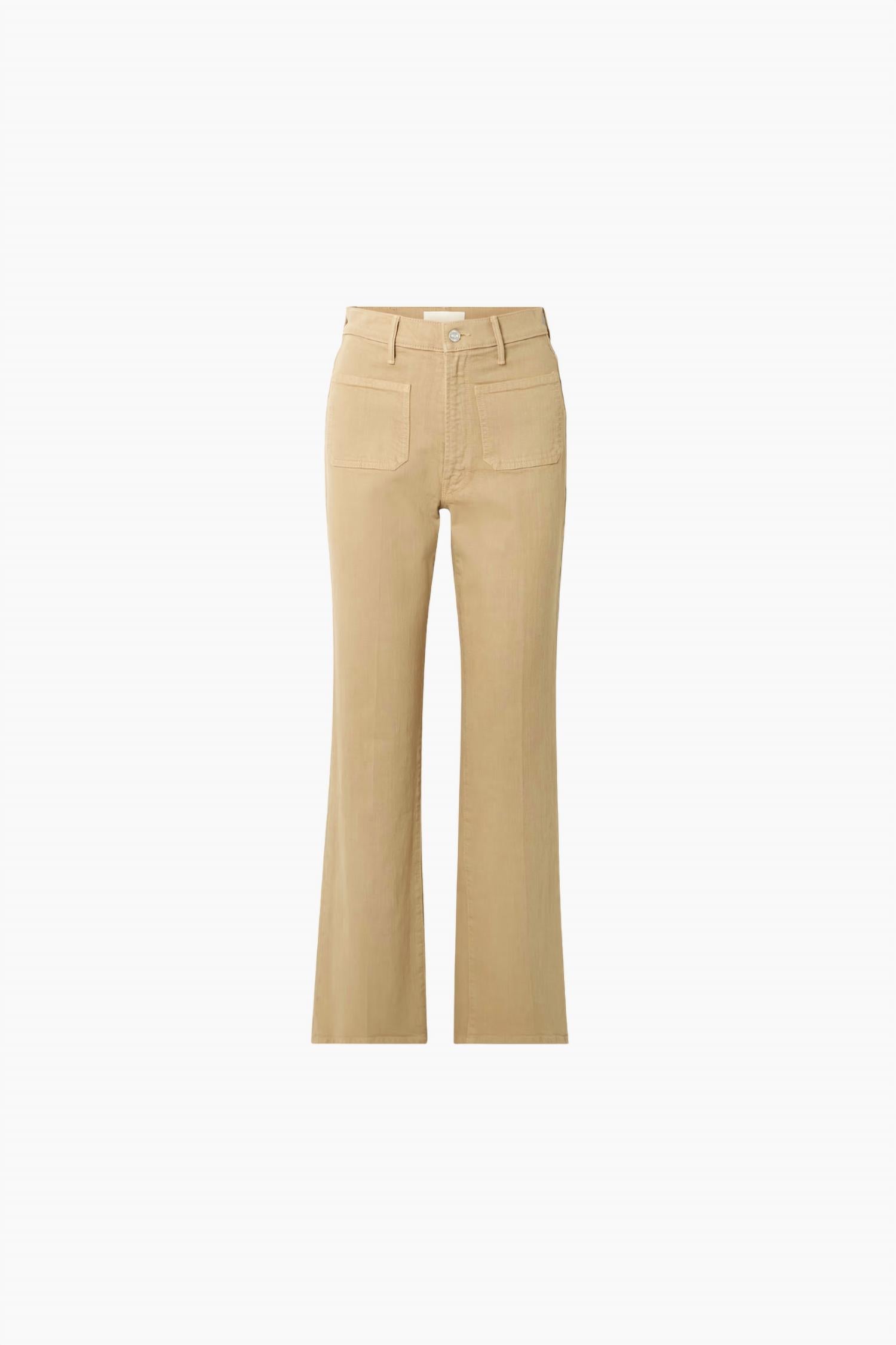 Mother High Waisted Patch Pocket Bookie Sneak Jeans in latte - women's jeans - view 4
