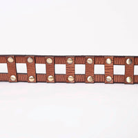 American Darling - Unisex Hand Tooled Genuine American Leather Belt