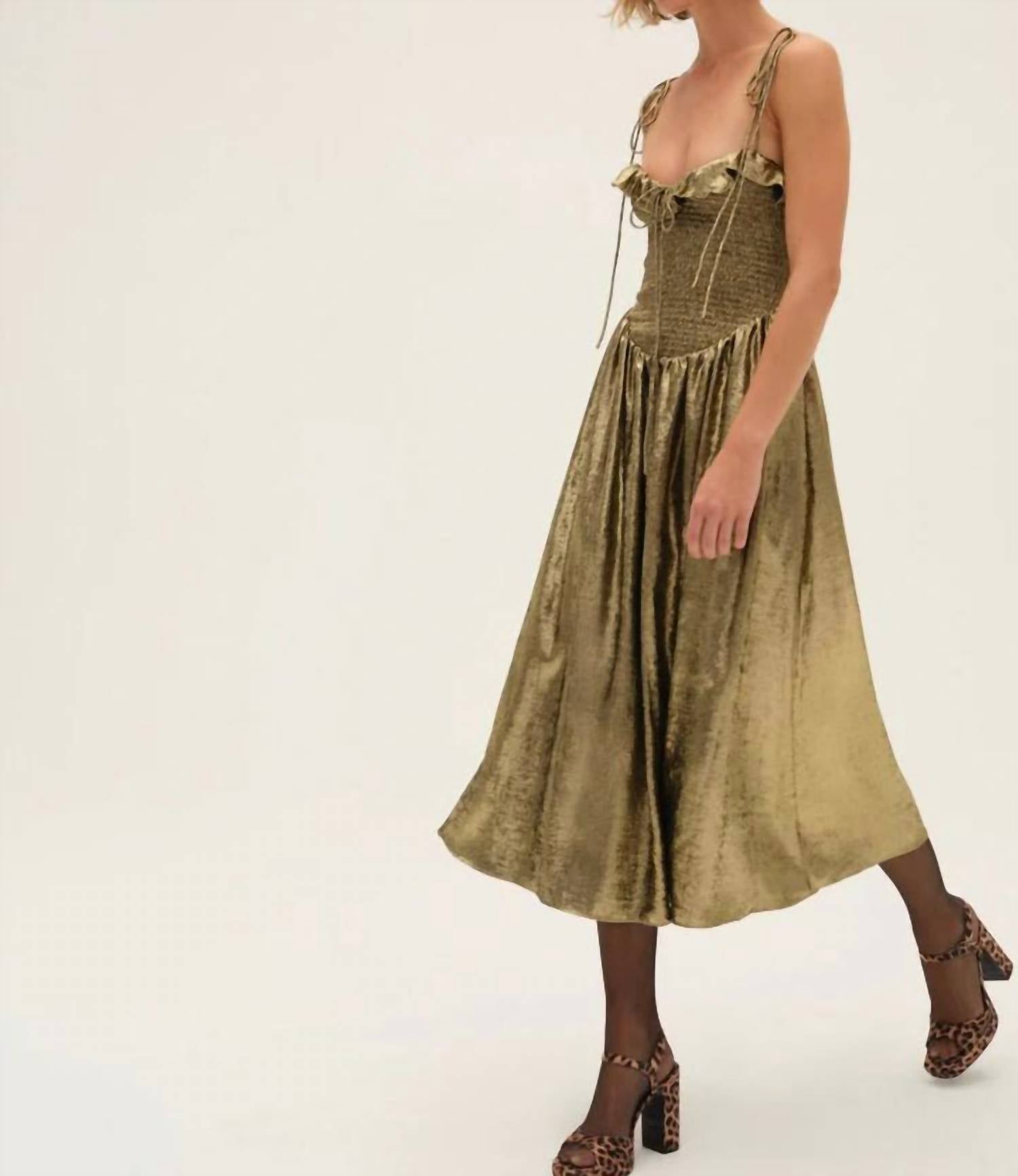 Lil Lemons By For Love And Lemons - Bethany Midi Dress