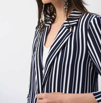 Joseph Ribkoff - Stripe Boxy Blazer Jacket