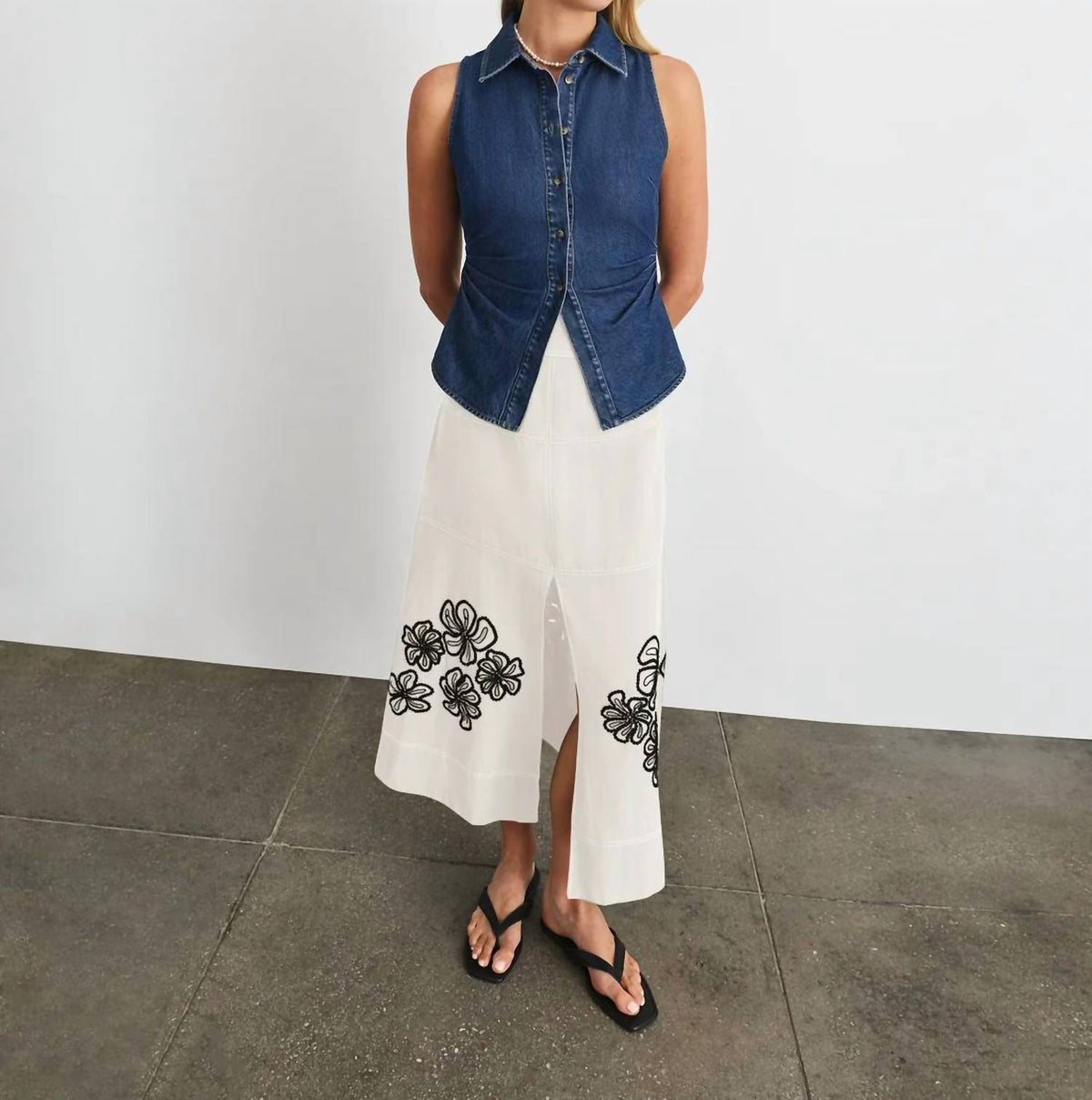 Tanya Taylor - Hanelle Denim Top