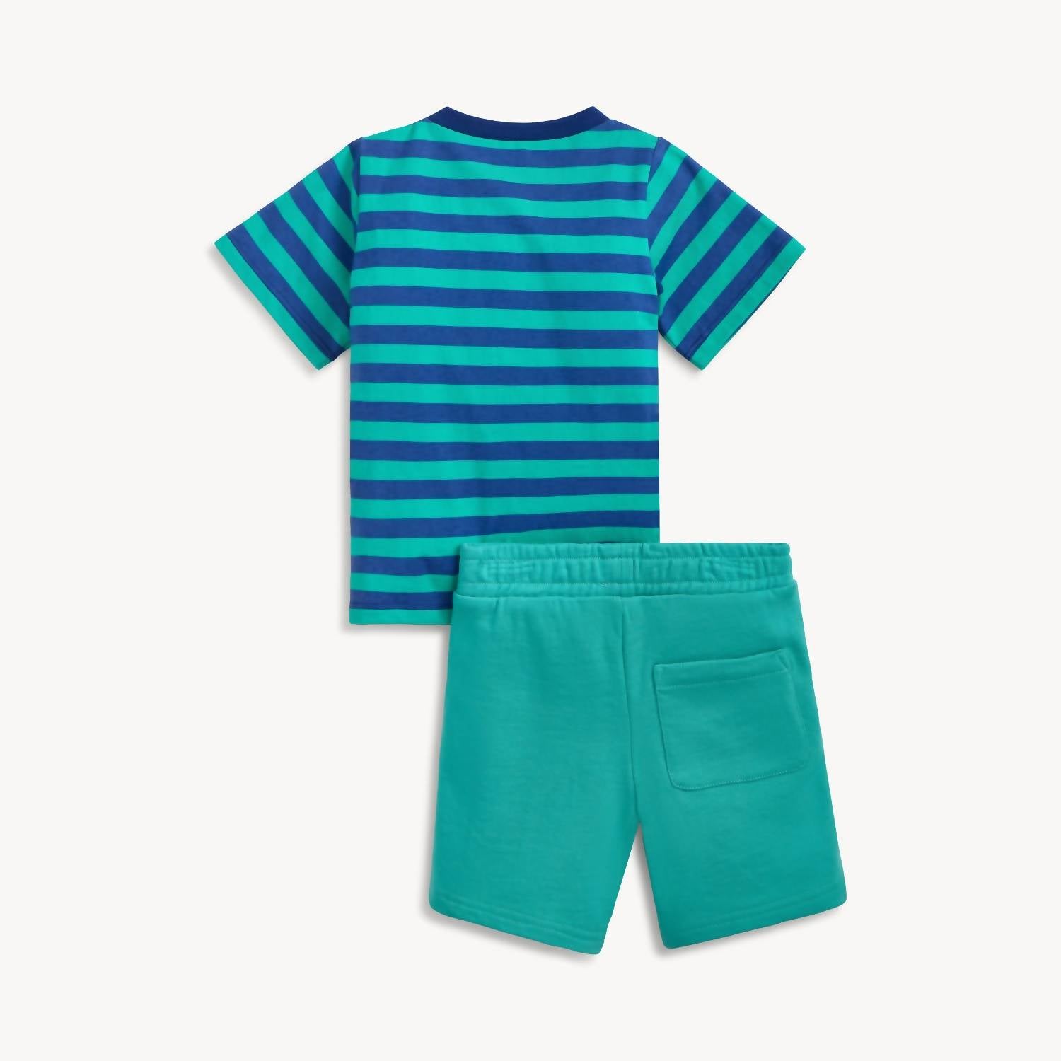 magnetic me Boy's Soccer Short Sleeve Tee + Short Set in soccer bag fidget pocket - item - detail view