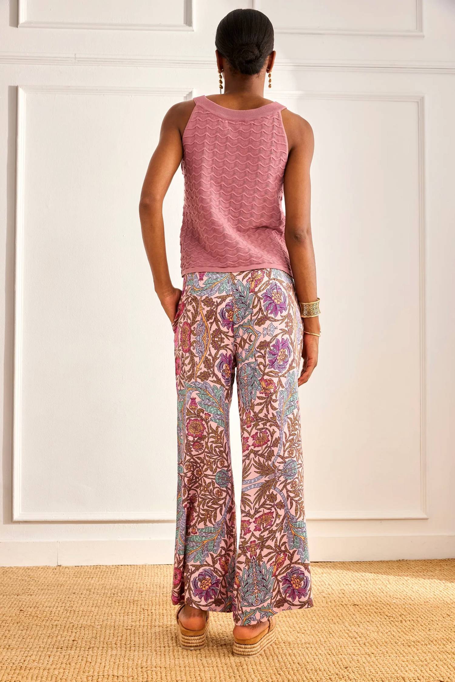 Nekane - Multicolor Floral Print Trousers
