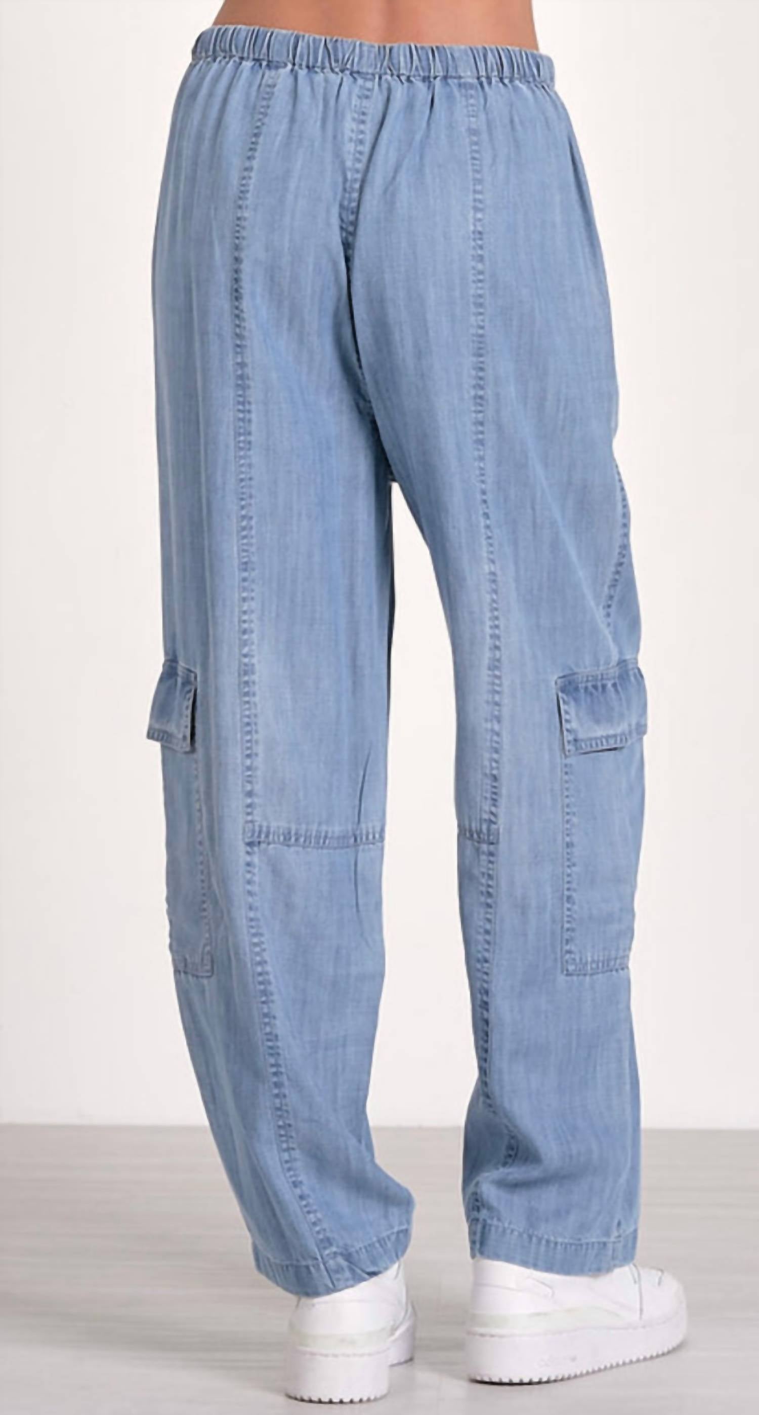 Elan - Lightweight Denim Cargo Pants