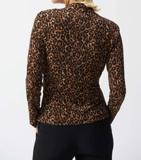Joseph Ribkoff - Wrap Animal Print Top