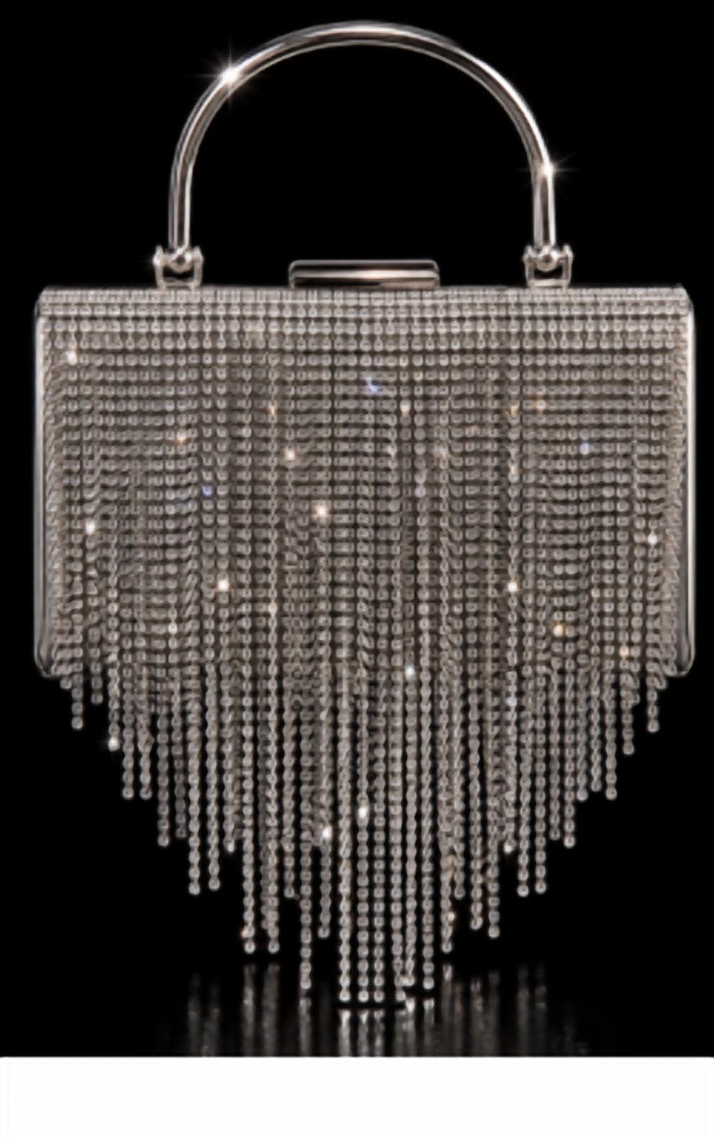 Urban Expressions - Dripping Rhinestone Evening Bag
