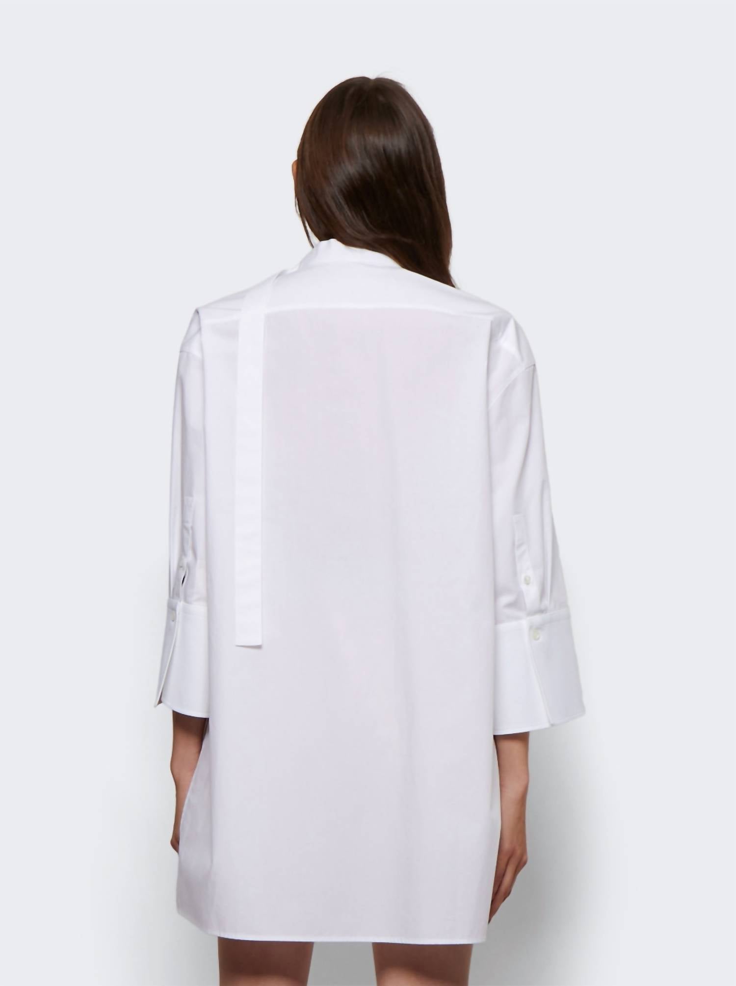 Valentino - Cotton Popeline Mandarin Collar Top