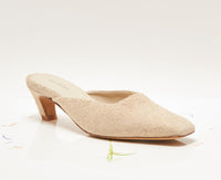 Free People Women's Avenue Heel in sand hairy suede - women's heels